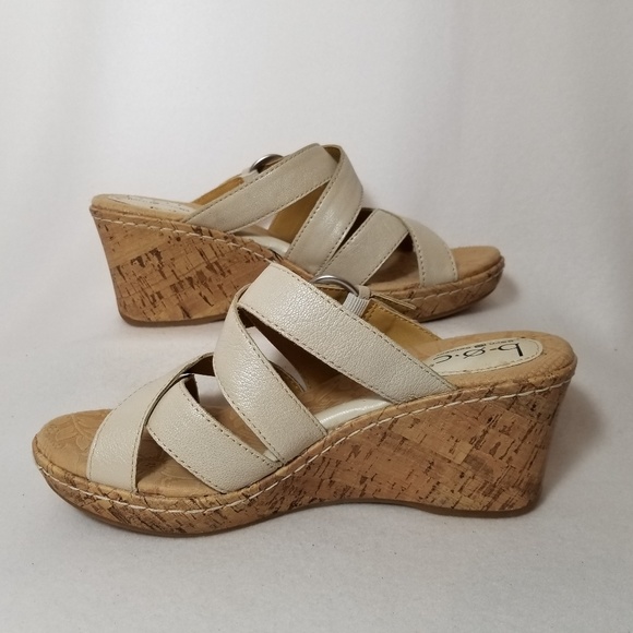 born white wedge sandals